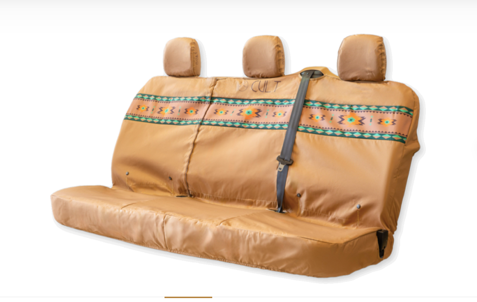 Potah na zadní sedadlo CULT Aztek Brown (trojlavice dodávka)