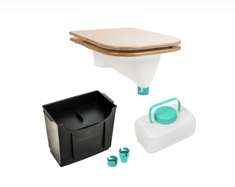 TROBOLO – set pro stavbu separační toalety (včetně prkénka)