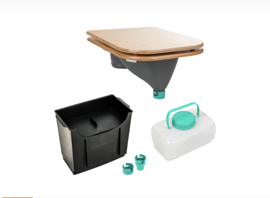 TROBOLO – set pro stavbu separační toalety (včetně prkénka)