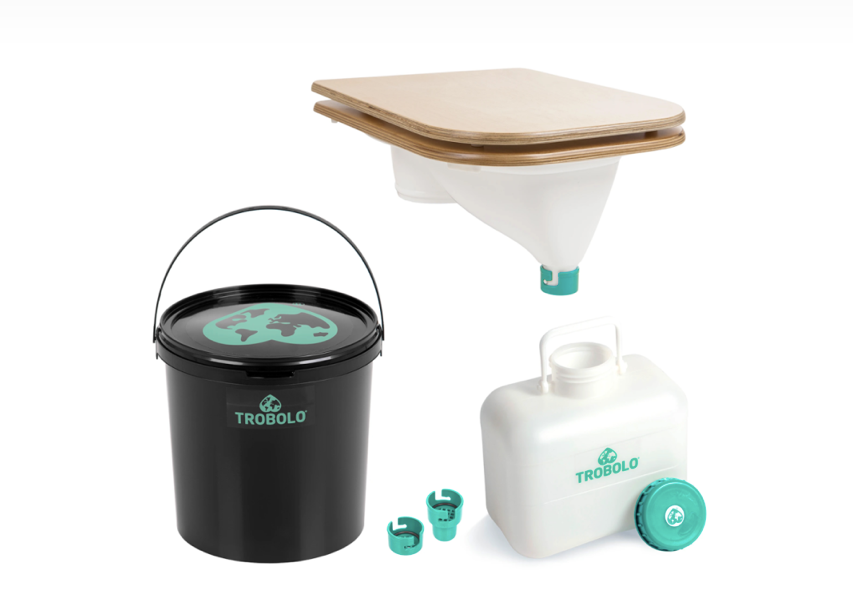 TROBOLO – set pro stavbu separační toalety (včetně prkénka)
