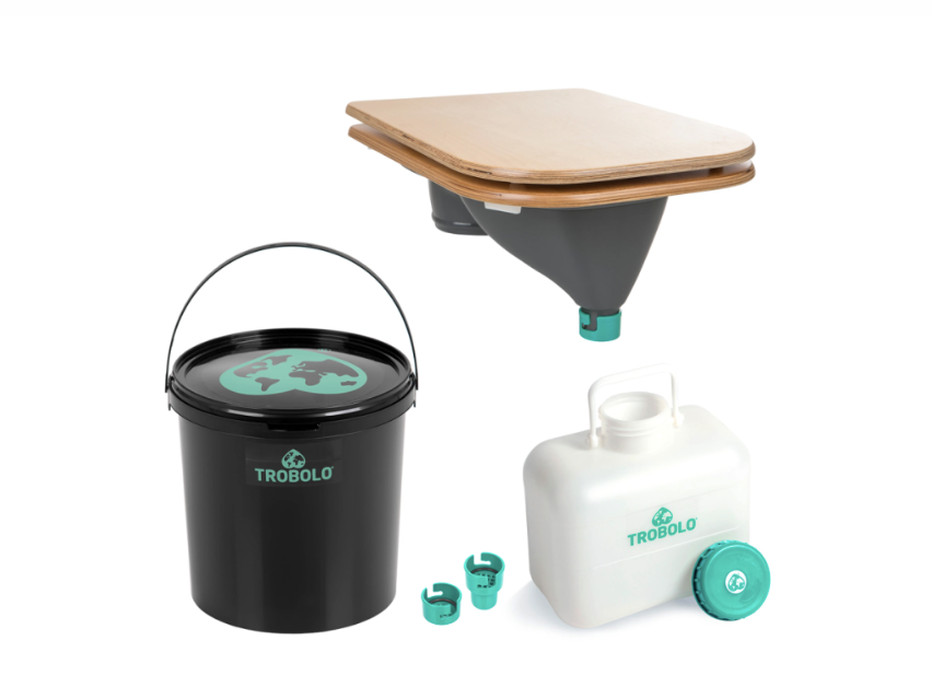 TROBOLO – set pro stavbu separační toalety (včetně prkénka)