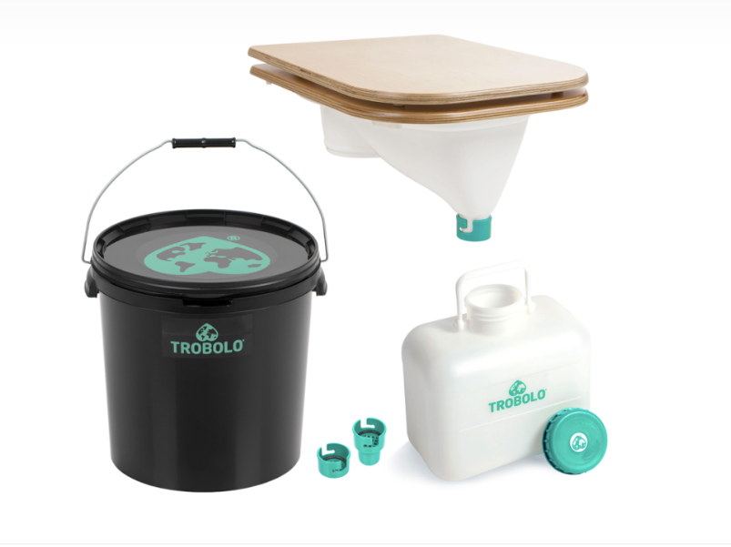 TROBOLO – set pro stavbu separační toalety (včetně prkénka)