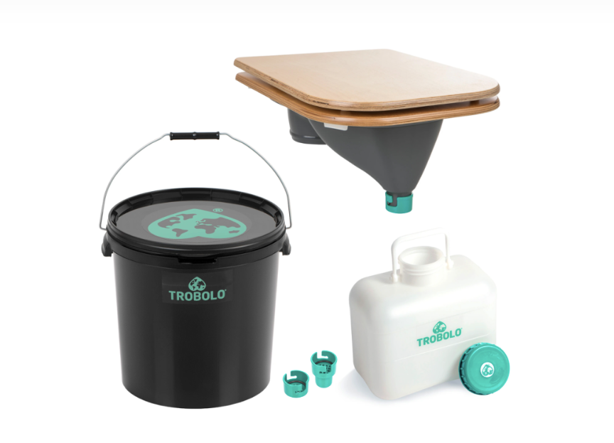 TROBOLO – set pro stavbu separační toalety (včetně prkénka)