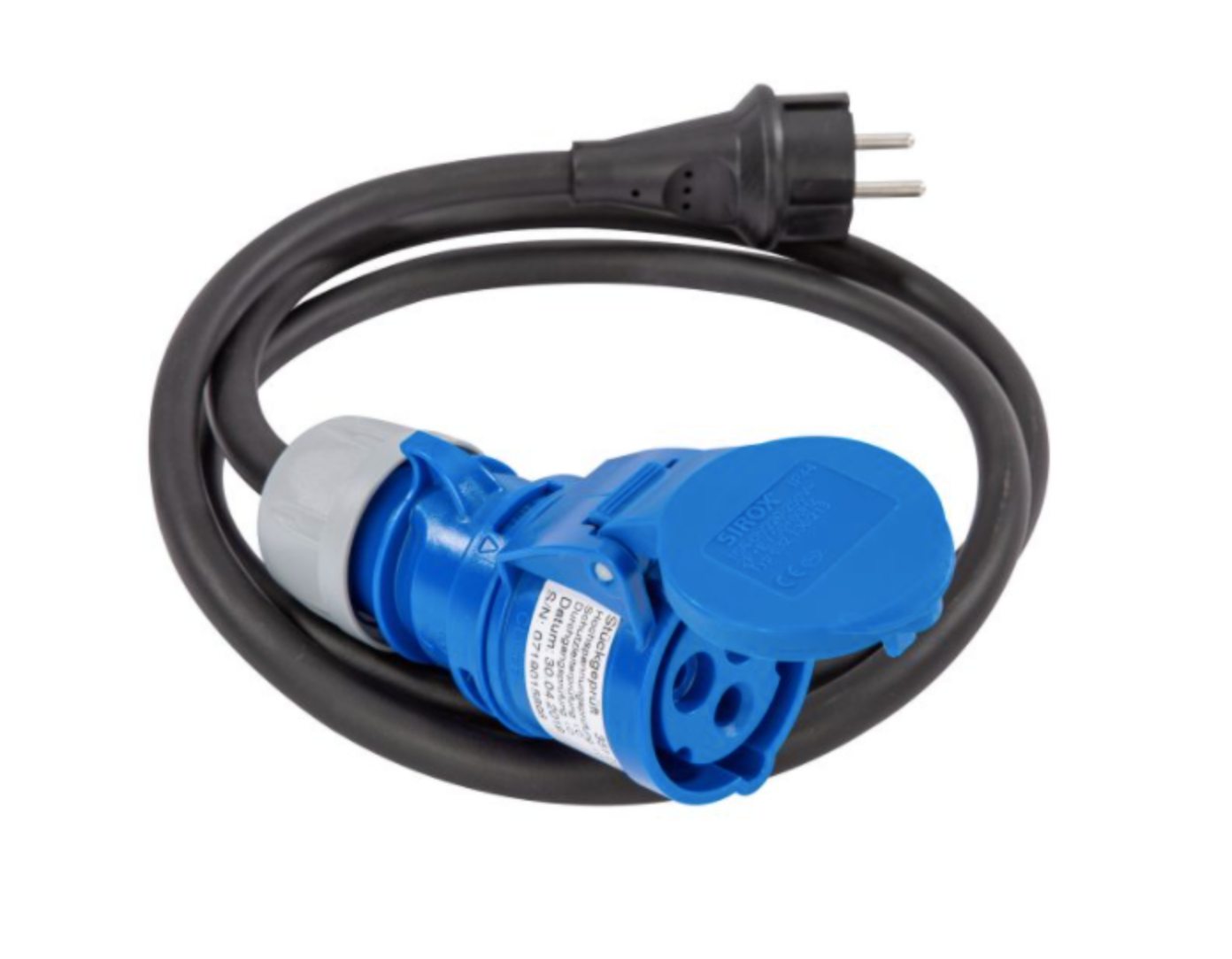 Redukční kabel Carbest CEE zásuvka na Schuko zástrčku