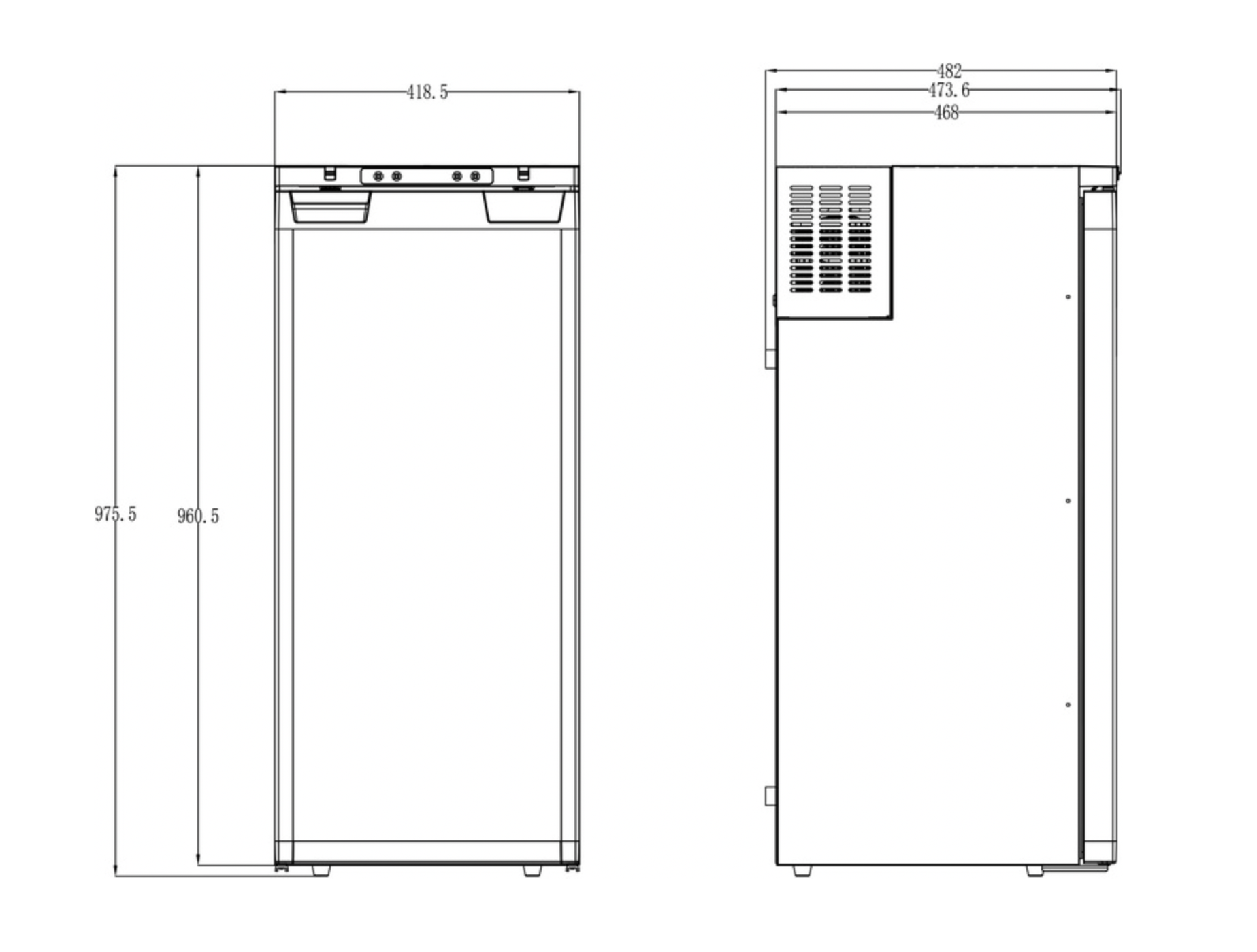 Kompresorová lednice Carbest LR90L 12/24 V