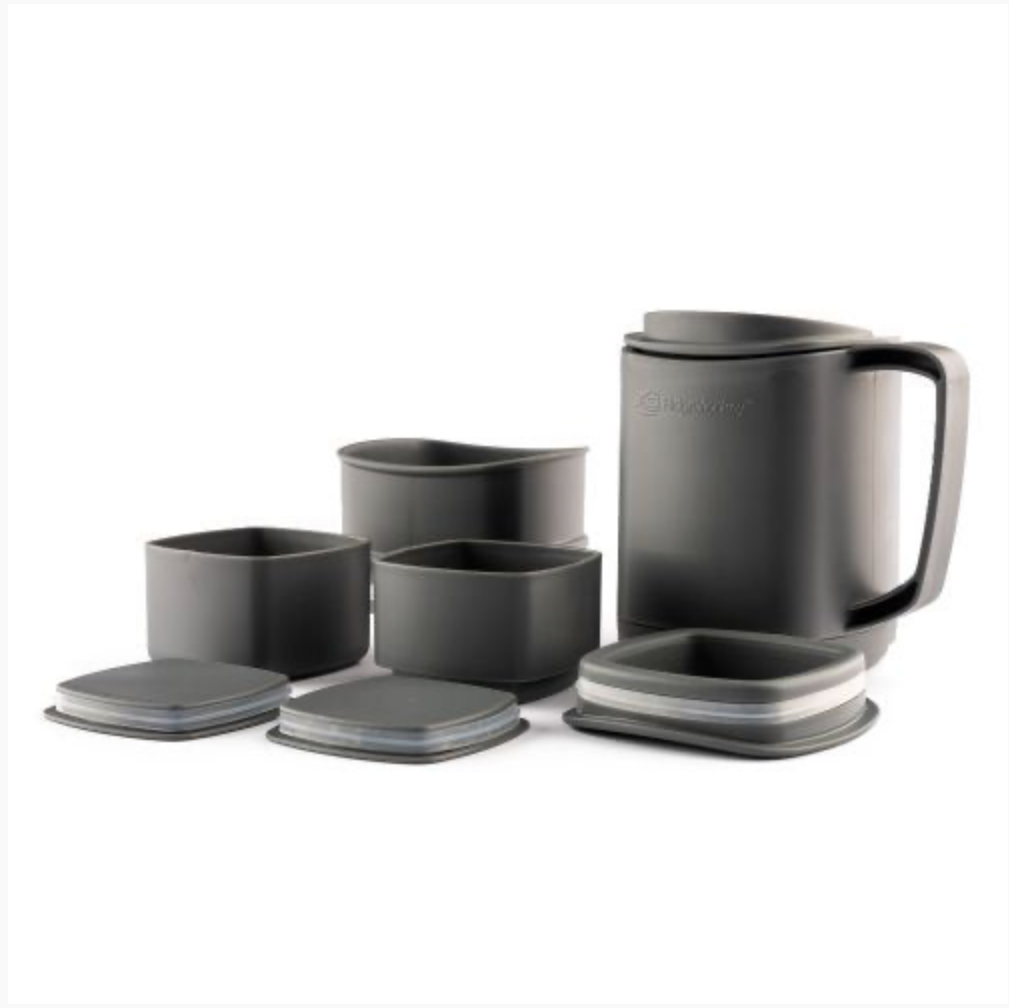 Set – termohrnek se sadou na kávu a čaj RidgeMonkey ThermoMug DLX Brew