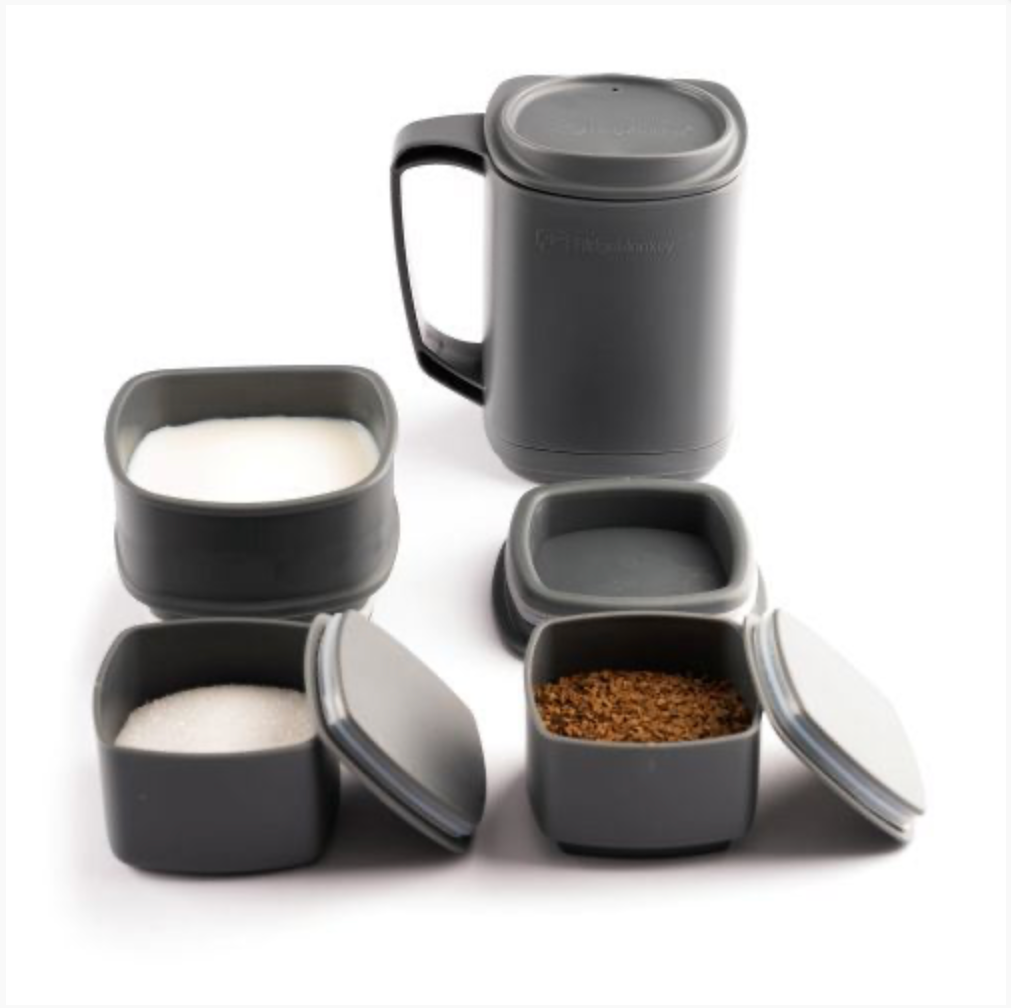 Set – termohrnek se sadou na kávu a čaj RidgeMonkey ThermoMug DLX Brew