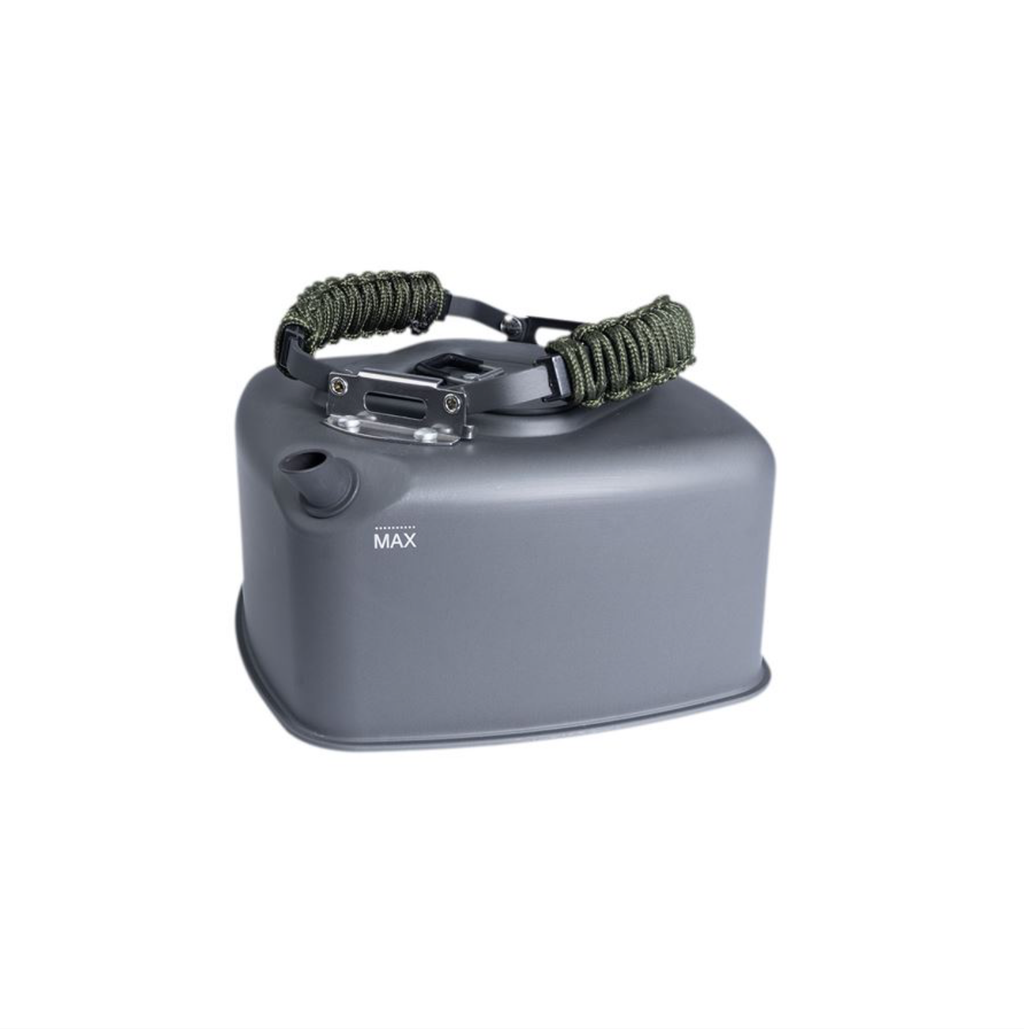 Kempingová konvice 1,1 l – RidgeMonkey Square Kettle Large Paracord Edition