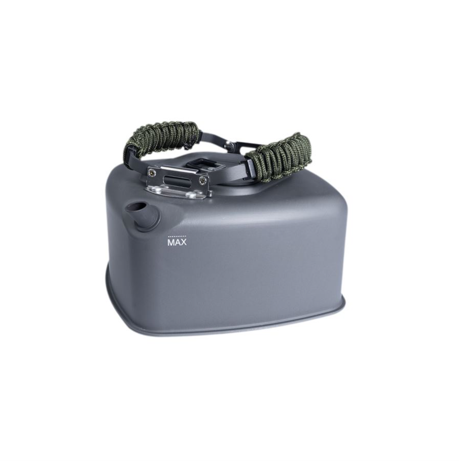 Kempingová konvice 1,1 l – RidgeMonkey Square Kettle Large Paracord Edition