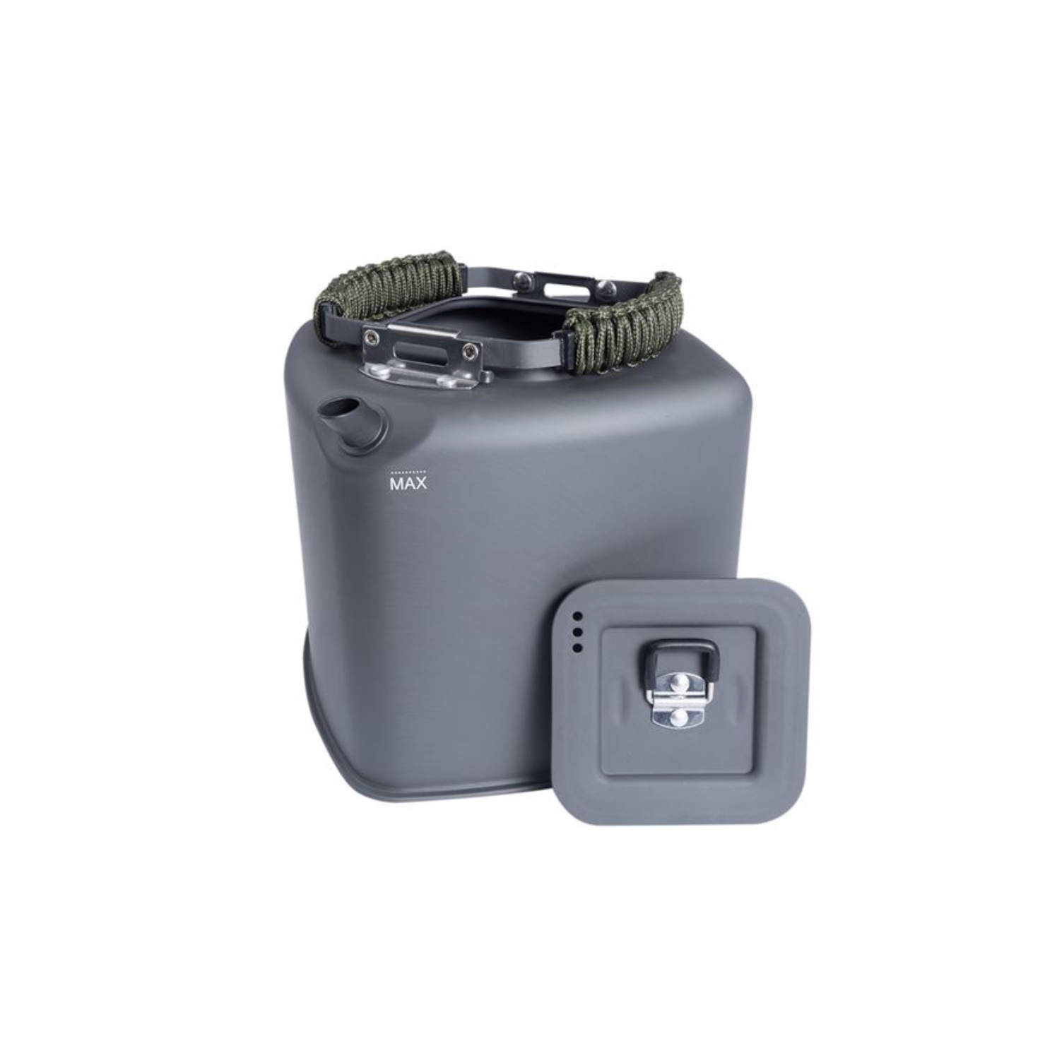 Kempingová konvice 2 l – RidgeMonkey Square Kettle XL Paracord Edition