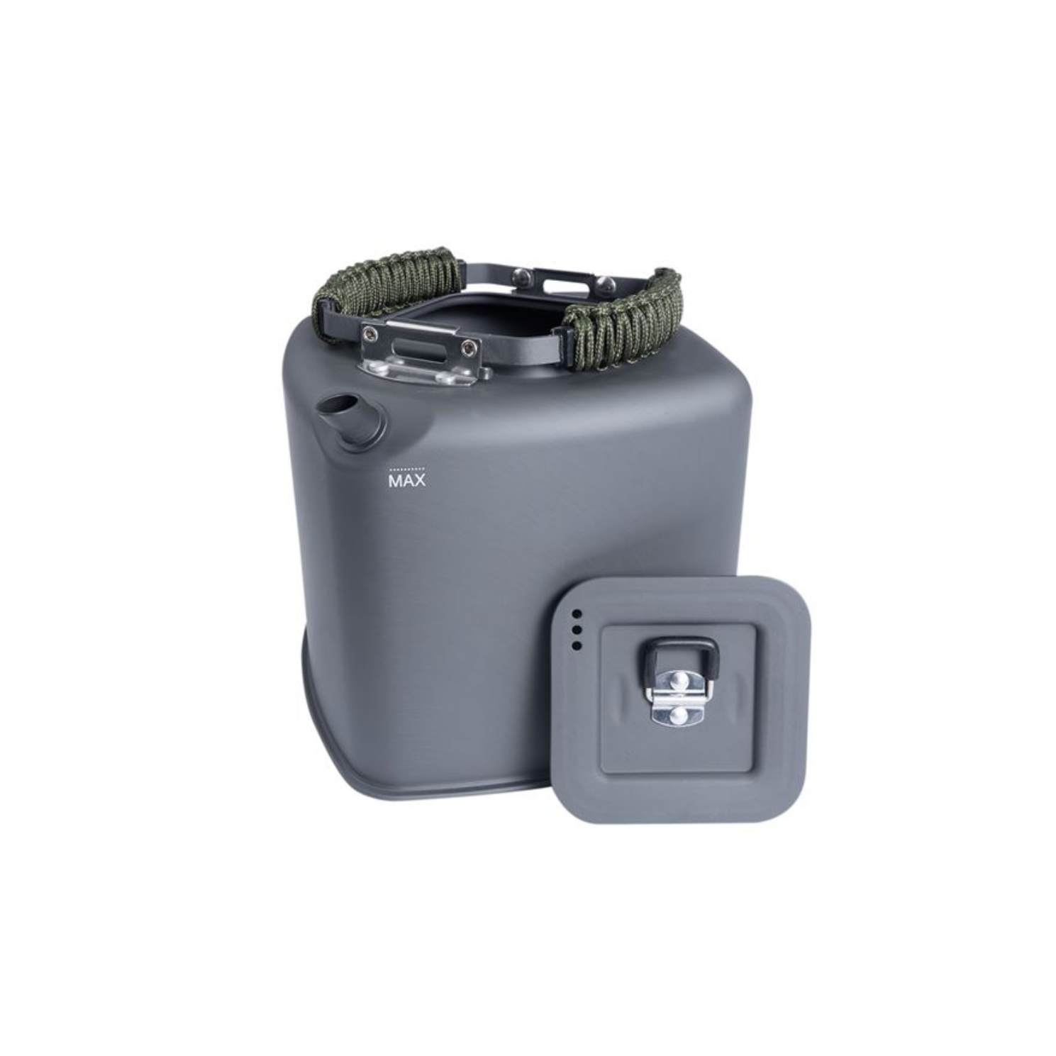 Kempingová konvice 2 l – RidgeMonkey Square Kettle XL Paracord Edition