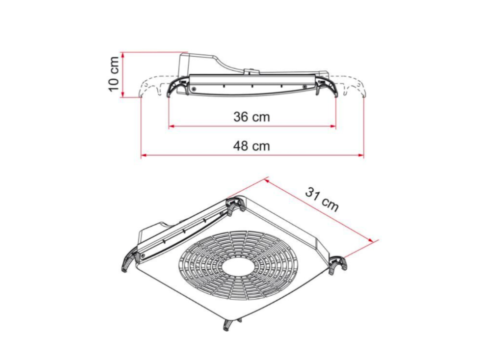 Střešní ventilátor Fiamma Turbo Kit 12 V