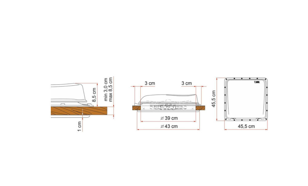 Střešní ventilátor Fiamma Turbo Vent Premium, bílý